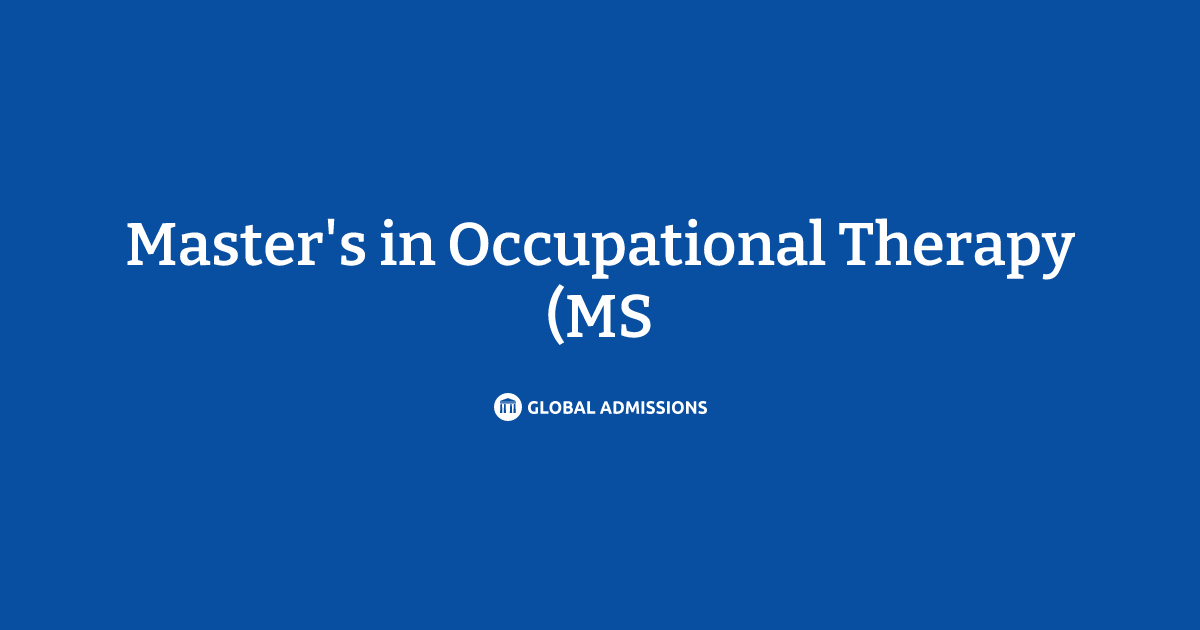 Master's in Occupational Therapy (MS) at University of South Alabama